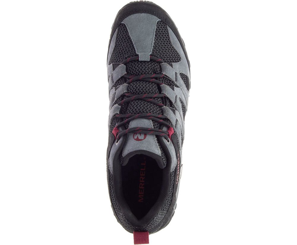 Merrell Vandresko Herre - Alverstone Waterproof Wide Width - Grå/Sort - EDU794053